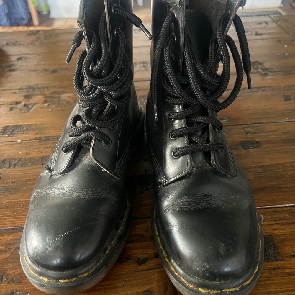 Dr. Martens Vintage Original “Air Wair” Black Leather Combat Boots